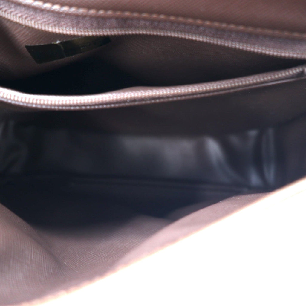 Borsa a tracolla Burberrys Vintage con motivo a quadretti Windowpane Beige, Iridescente, in Nylon, Tela e Pelle