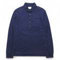 LACOSTE ヴィンテージ加工 長袖ポロシャツ S ネイビー VINTAGE WASHED ワンポイントロゴ
