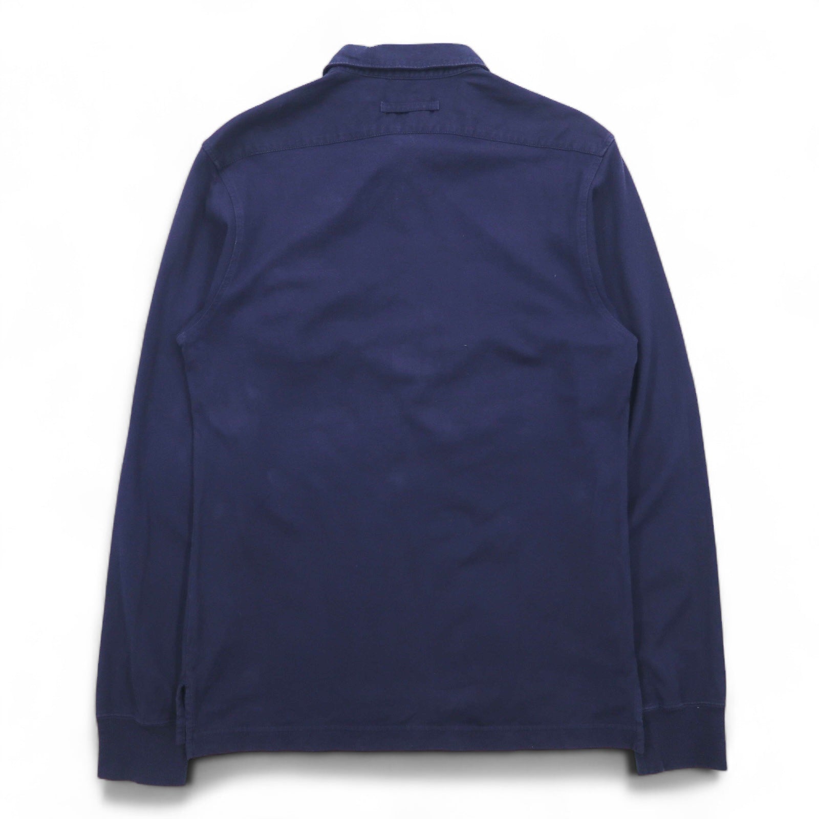 LACOSTE ヴィンテージ加工 長袖ポロシャツ S ネイビー VINTAGE WASHED ワンポイントロゴ
