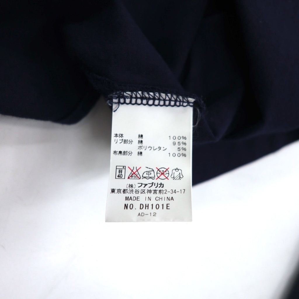 LACOSTE ヴィンテージ加工 長袖ポロシャツ S ネイビー VINTAGE WASHED ワンポイントロゴ