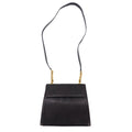 Salvatore Ferragamo Borsa a spalla trapezoidale con catena e stampa lucertola Marrone Pelle Q 21 4654 Made in Italy