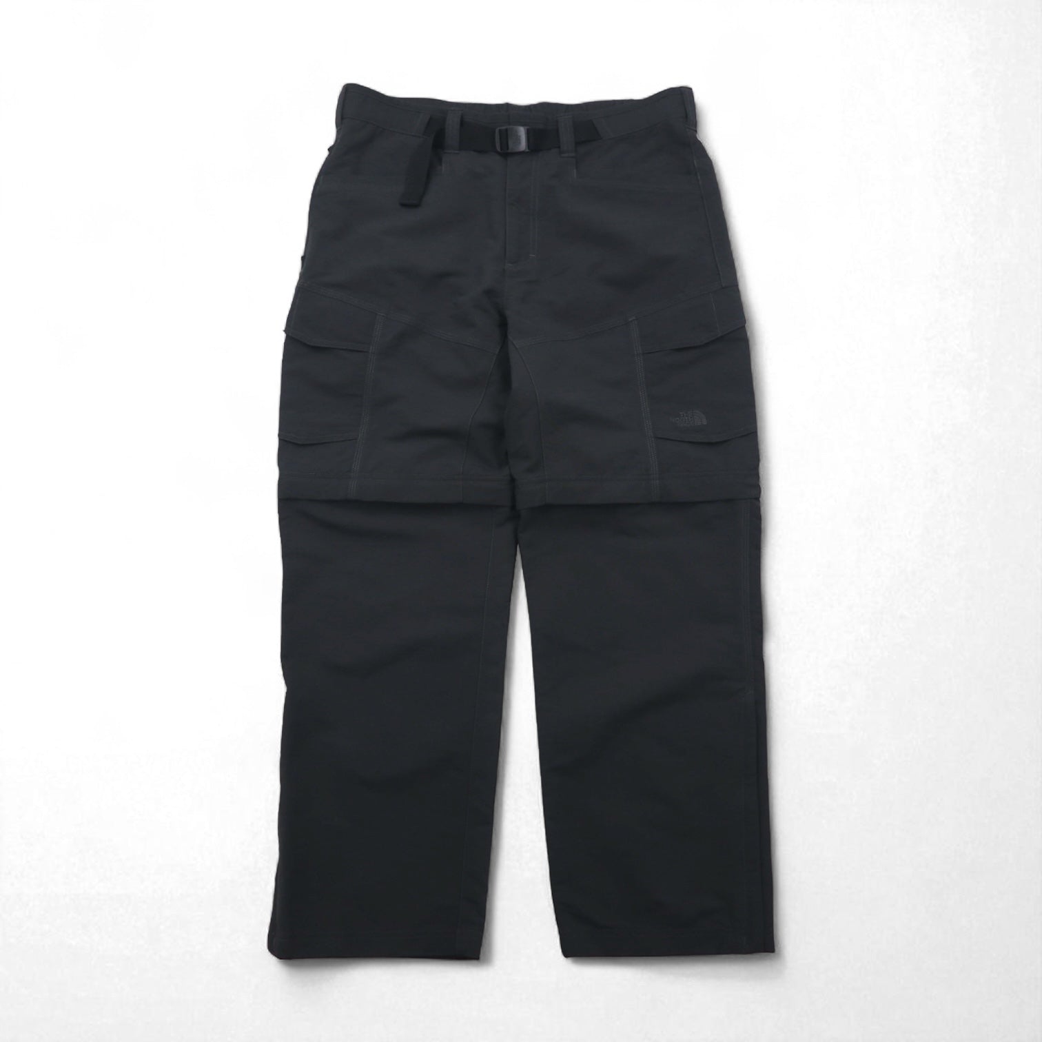 THE NORTH FACE コンバーチブル 2WAY ワイド カーゴパンツ ショートパンツ M グレー ナイロン US規格 Paramount Peak Ⅱ A4J0