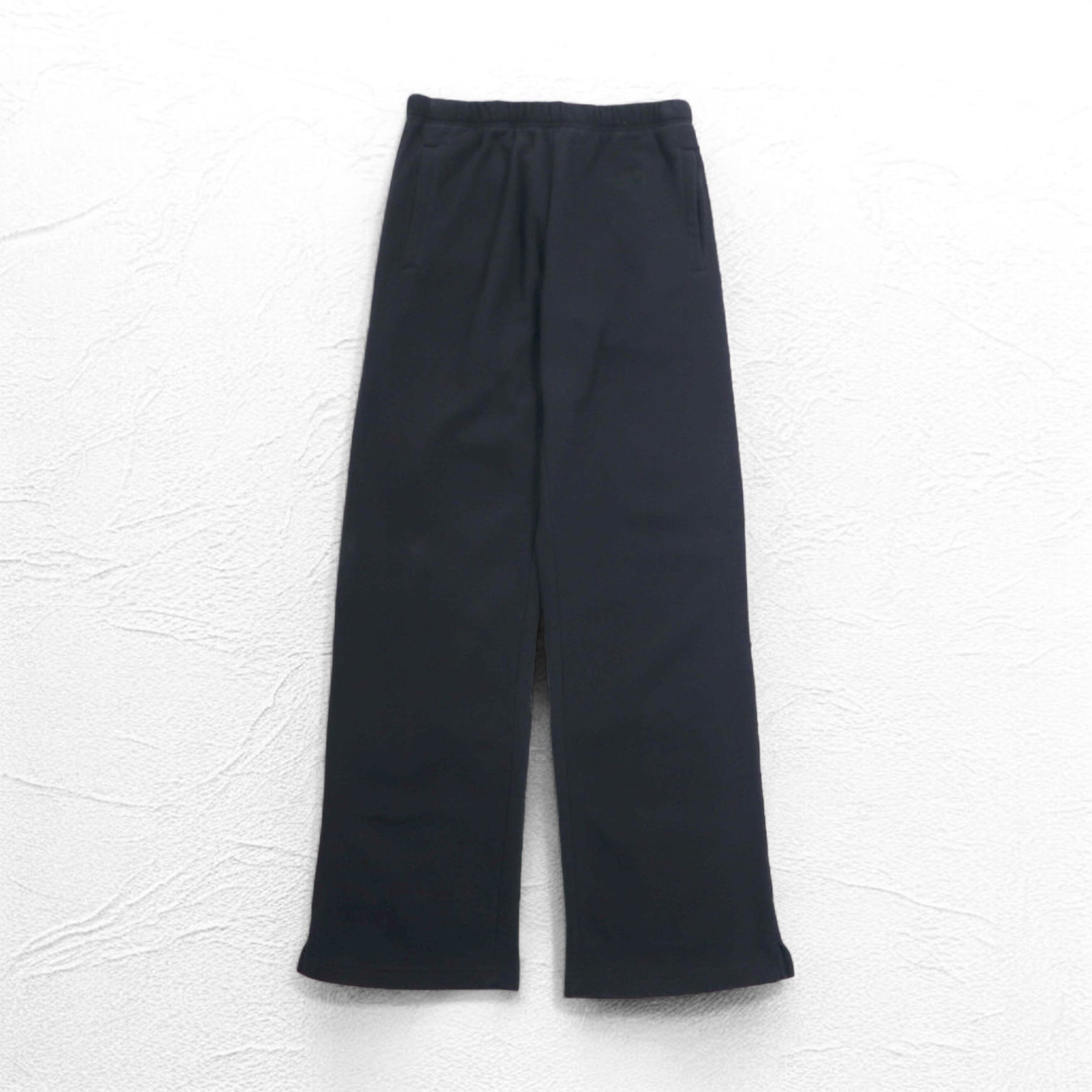THE NORTH FACE Pantaloni della tuta in pile svasati M neri in cotone con logo ricamato US Standard