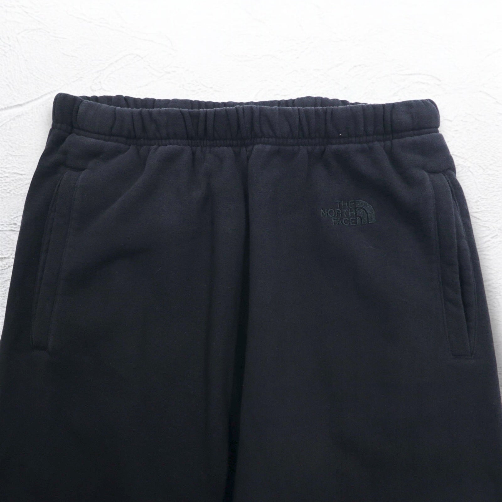 THE NORTH FACE Pantaloni della tuta in pile svasati M neri in cotone con logo ricamato US Standard