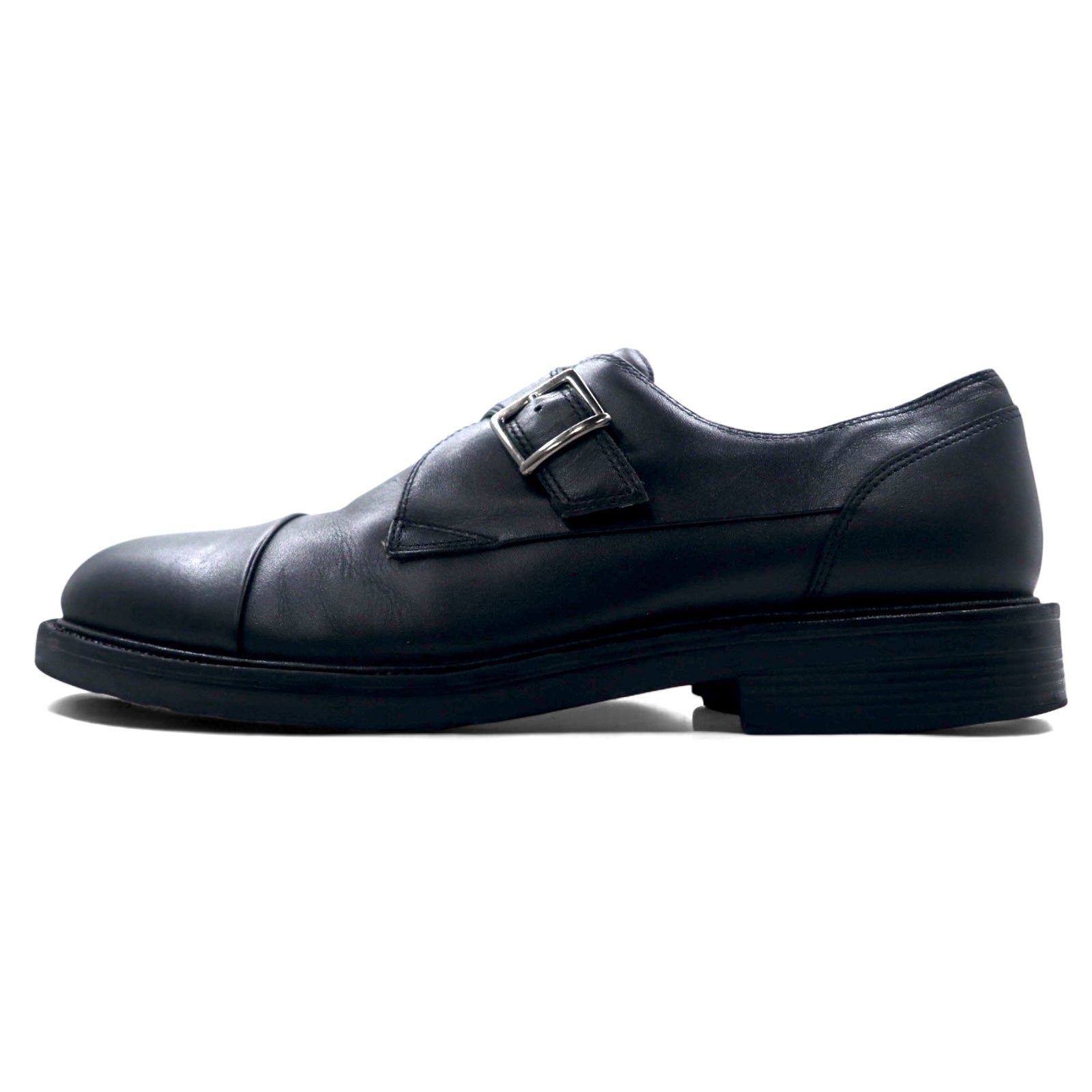 croft & barrow Scarpe eleganti Monk Strap Straight Tip 29cm Nere in pelle BERET