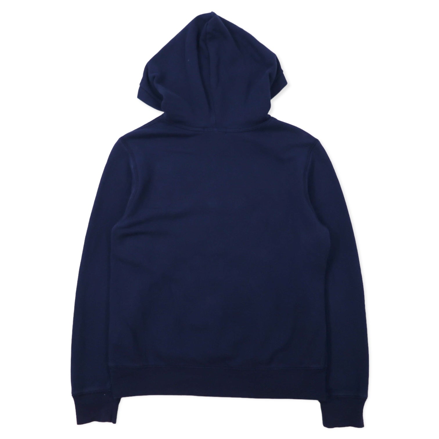 POLO RALPH LAUREN felpa con cappuccio pullover con logo ricamato L blu navy cotone felpato