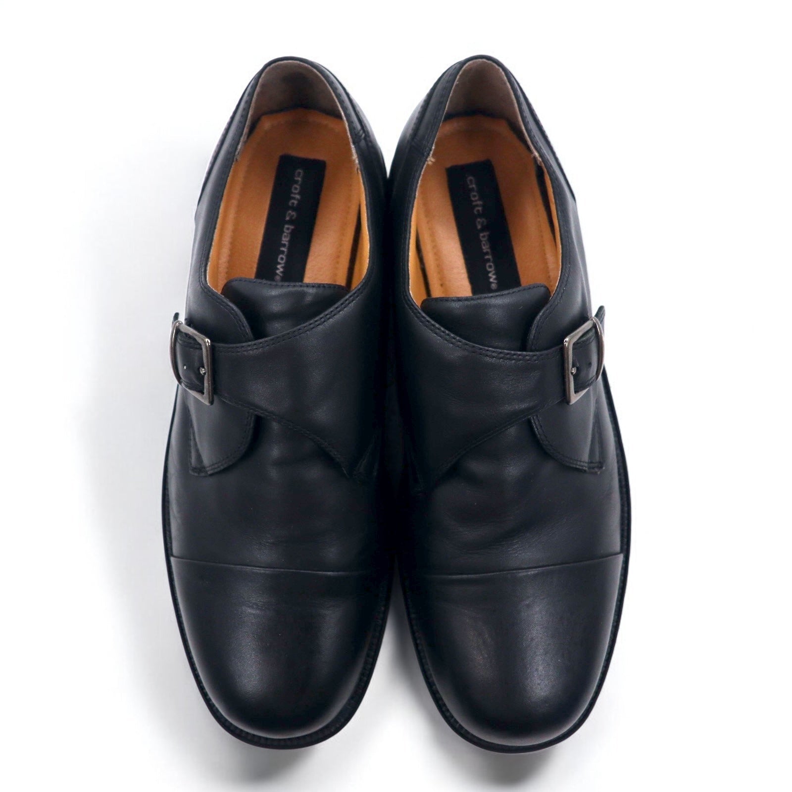 croft & barrow Scarpe eleganti Monk Strap Straight Tip 29cm Nere in pelle BERET
