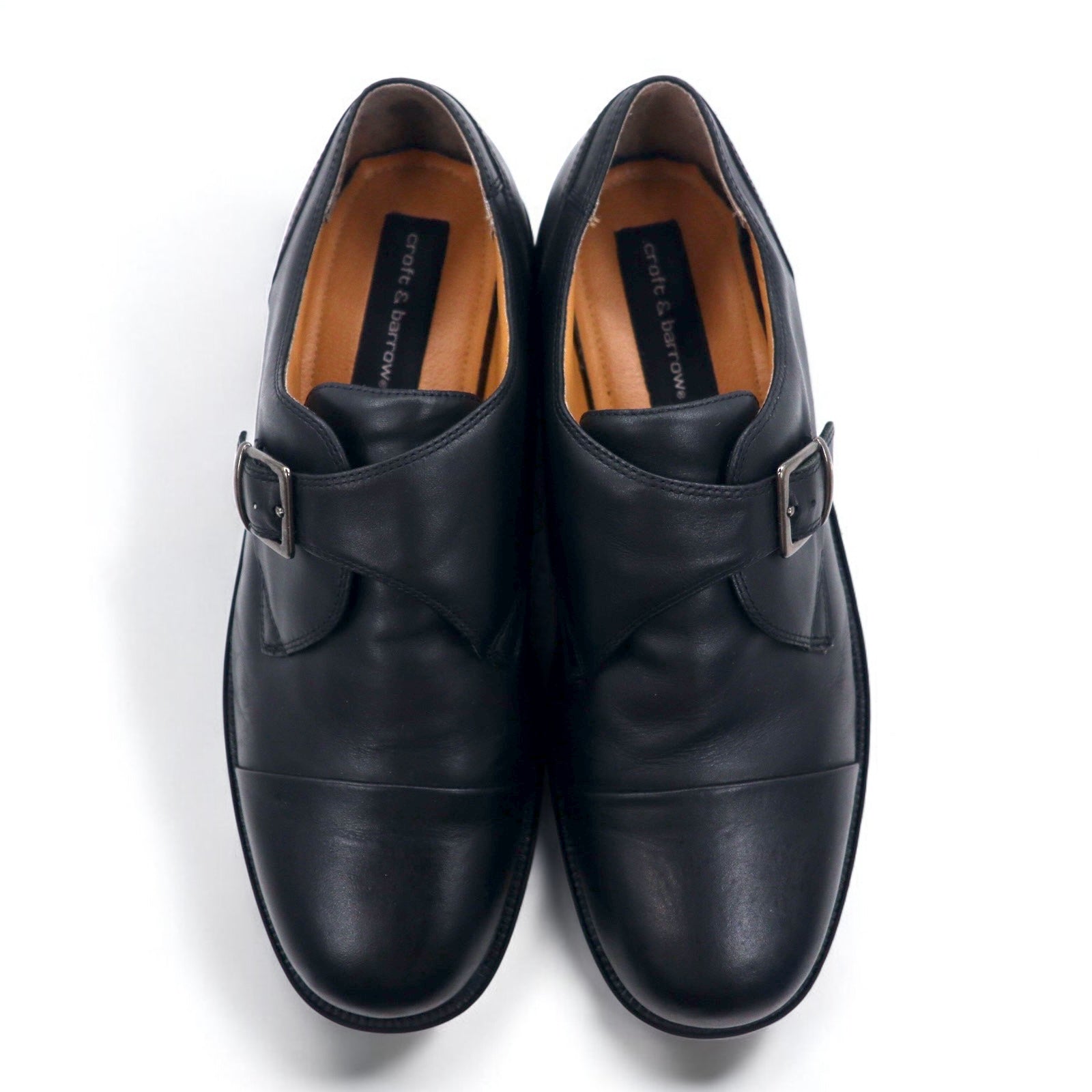 croft & barrow Scarpe eleganti Monk Strap Straight Tip 29cm Nere in pelle BERET