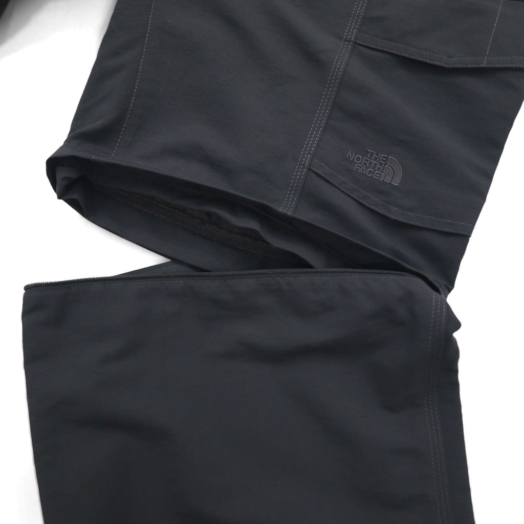 THE NORTH FACE Pantaloni cargo ampi 2WAY convertibili pantaloncini M grigio nylon standard USA Paramount Peak Ⅱ A4J0