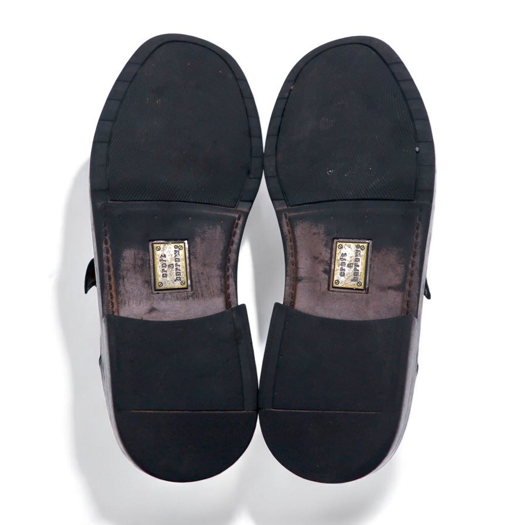 croft & barrow Scarpe eleganti Monk Strap Straight Tip 29cm Nere in pelle BERET