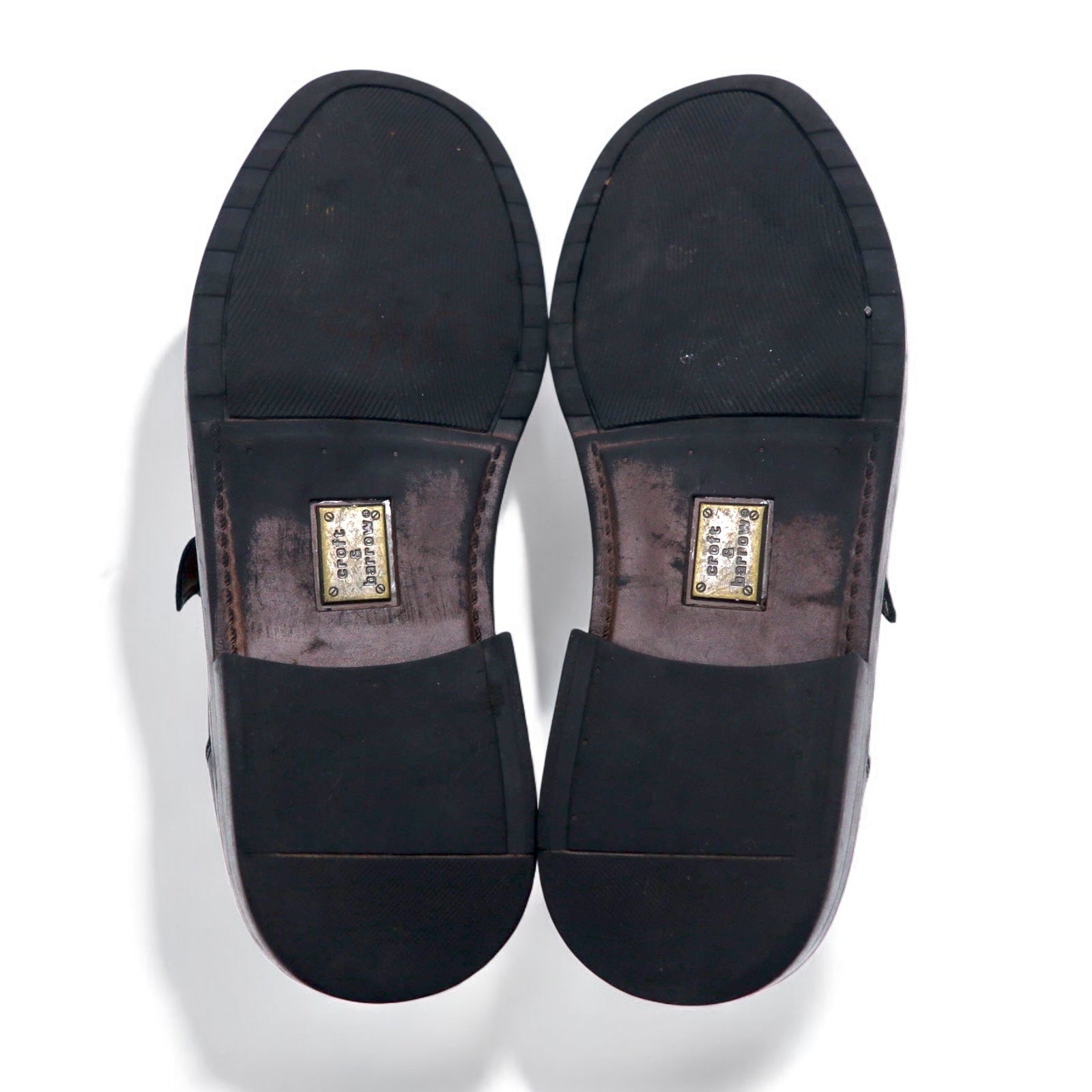 croft & barrow Scarpe eleganti Monk Strap Straight Tip 29cm Nere in pelle BERET