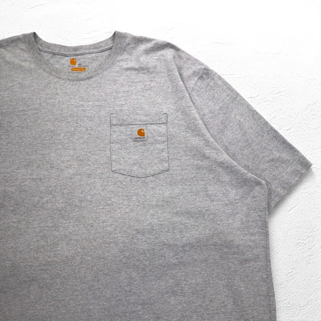Carhartt T-shirt tasca grande Poket Tee 4XL ORIGINAL FIT grigio Made in Honduras