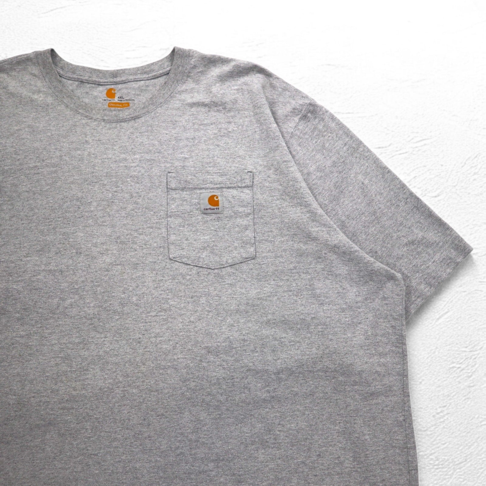 Carhartt T-shirt tasca grande Poket Tee 4XL ORIGINAL FIT grigio Made in Honduras