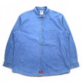 Dickies Camicia in denim delavé abbottonata XXL Indigo Blu Taglia forte WL300SNB Prodotto in Nicaragua