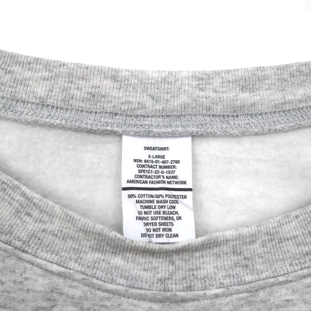US AIR FORCE Militare Tuta da ginnastica Felpa XL Grigio chiaro Felpato Logo ad arco Militare 8415-01-407-2788