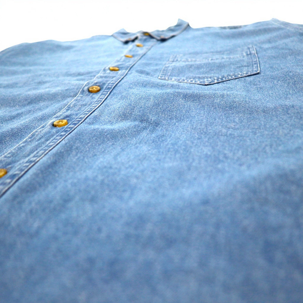 Dickies Camicia in denim delavé abbottonata XXL Indigo Blu Taglia forte WL300SNB Prodotto in Nicaragua