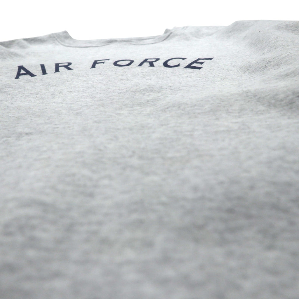 US AIR FORCE Militare Tuta da ginnastica Felpa XL Grigio chiaro Felpato Logo ad arco Militare 8415-01-407-2788