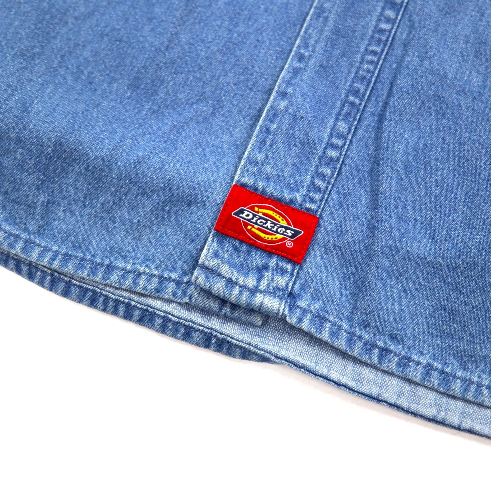 Dickies Camicia in denim delavé abbottonata XXL Indigo Blu Taglia forte WL300SNB Prodotto in Nicaragua