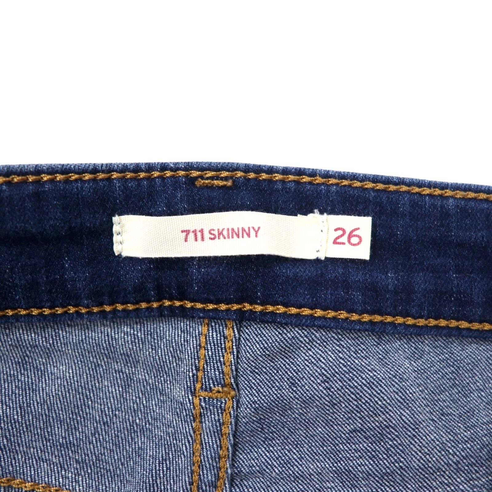 Levi's 711 Skinny Jeans 26 Blu Cotone Stretch