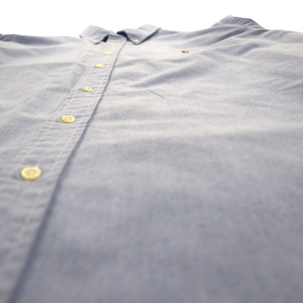 RALPH LAUREN Camicia Oxford button-down XL blu cotone con ricamo piccolo pony
