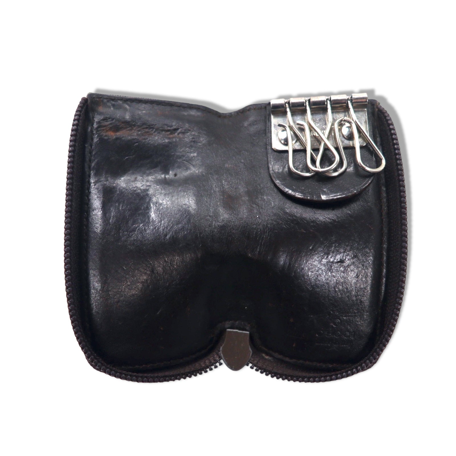 GUCCI Portachiavi a 4 ganci in nylon con interno in pelle 033 1502 0347 Made in Italy