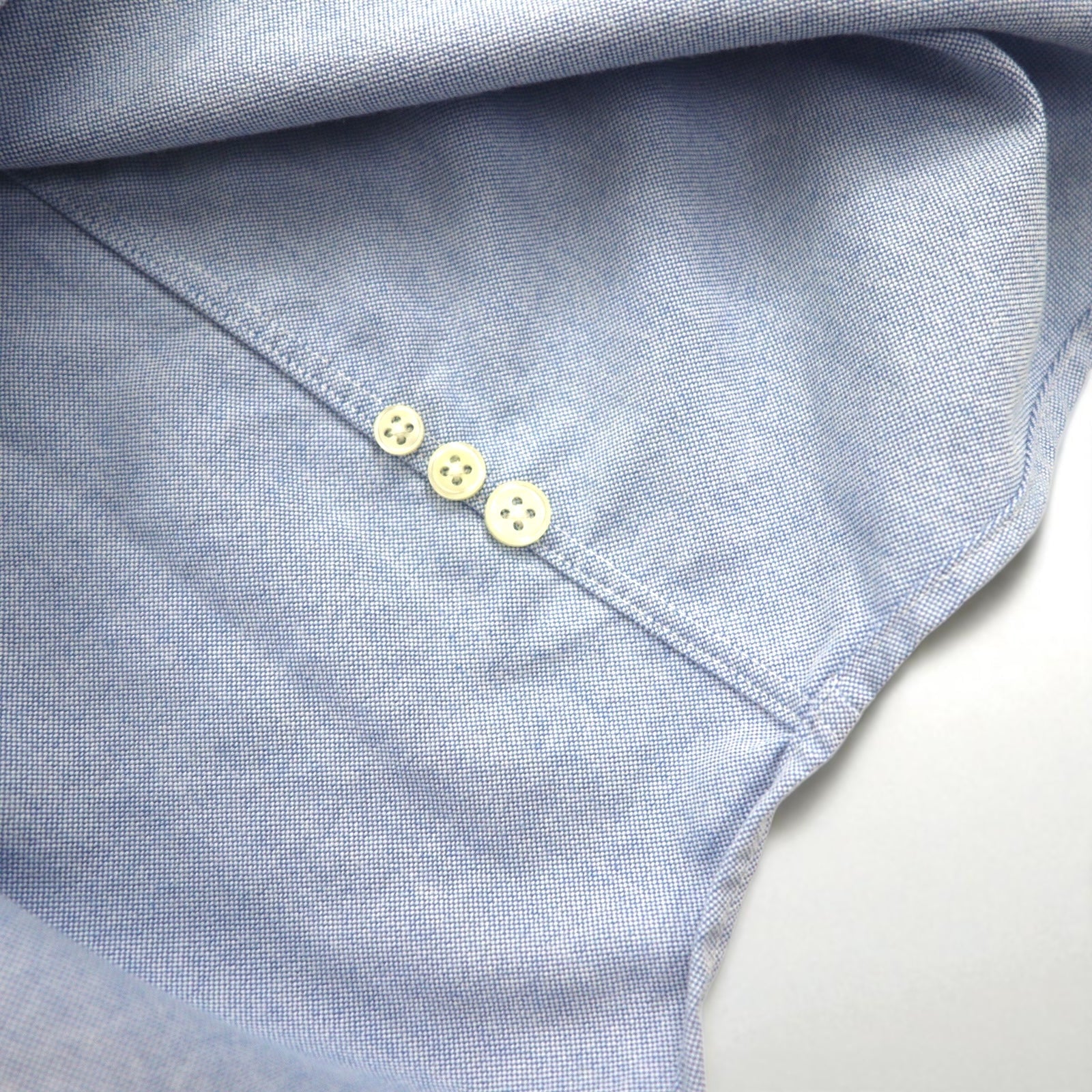 RALPH LAUREN Camicia Oxford button-down XL blu cotone con ricamo piccolo pony