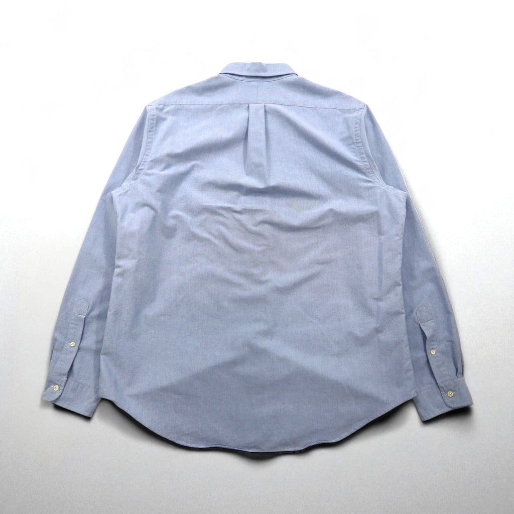RALPH LAUREN Camicia Oxford button-down XL blu cotone con ricamo piccolo pony