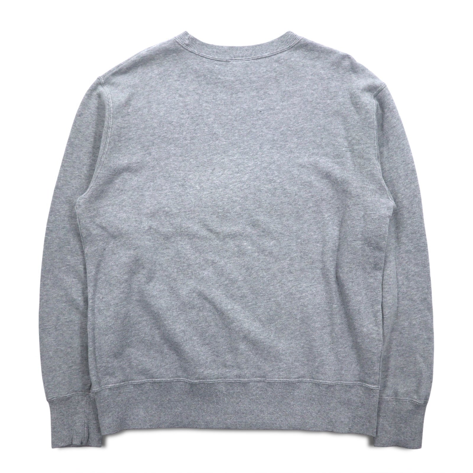 Champion Basic Crewneck Sweatshirt L Grigio Cotone Script Logo C3-H004