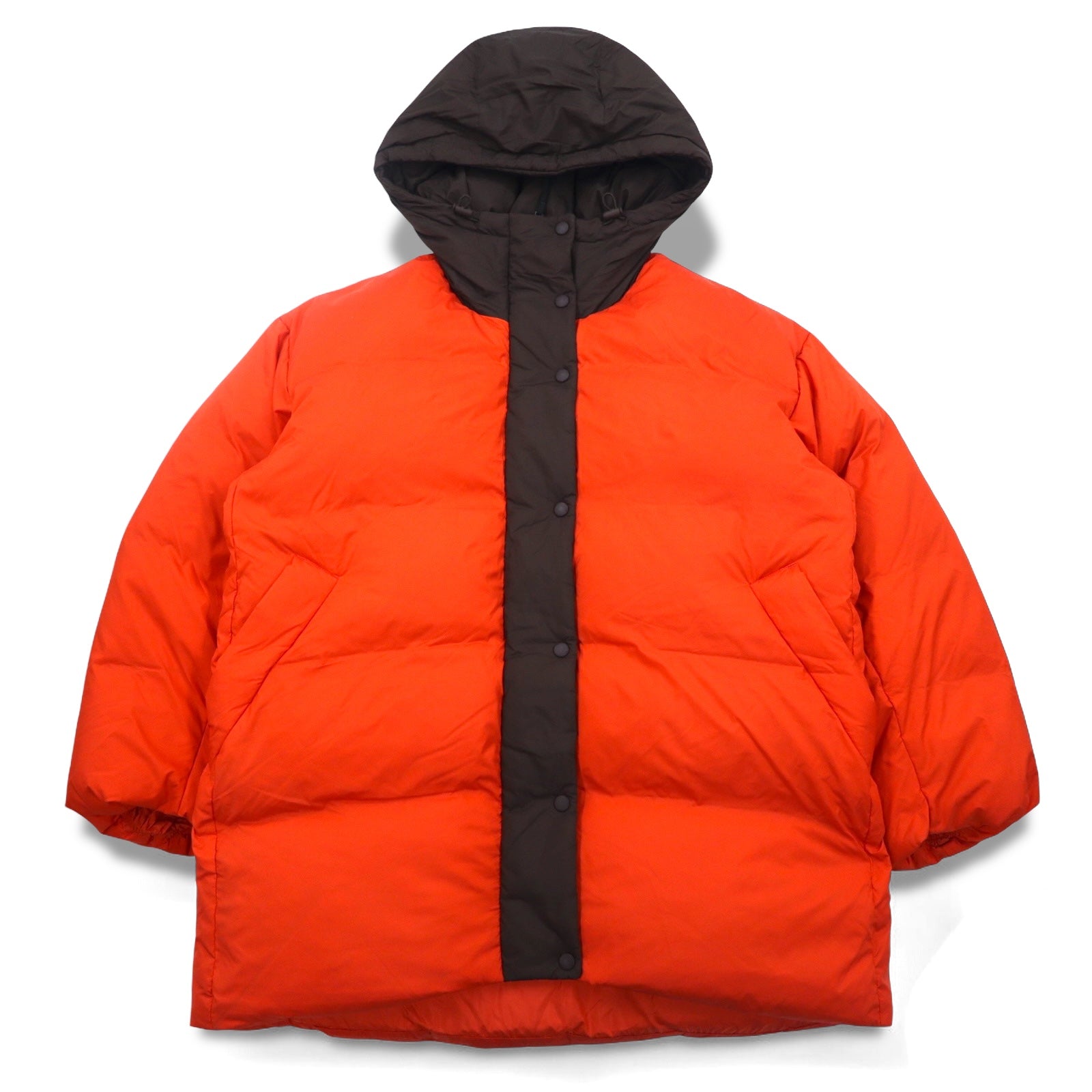 MARNI × UNIQLO オーバーサイズダウンコート L オレンジ ナイロン 22AW