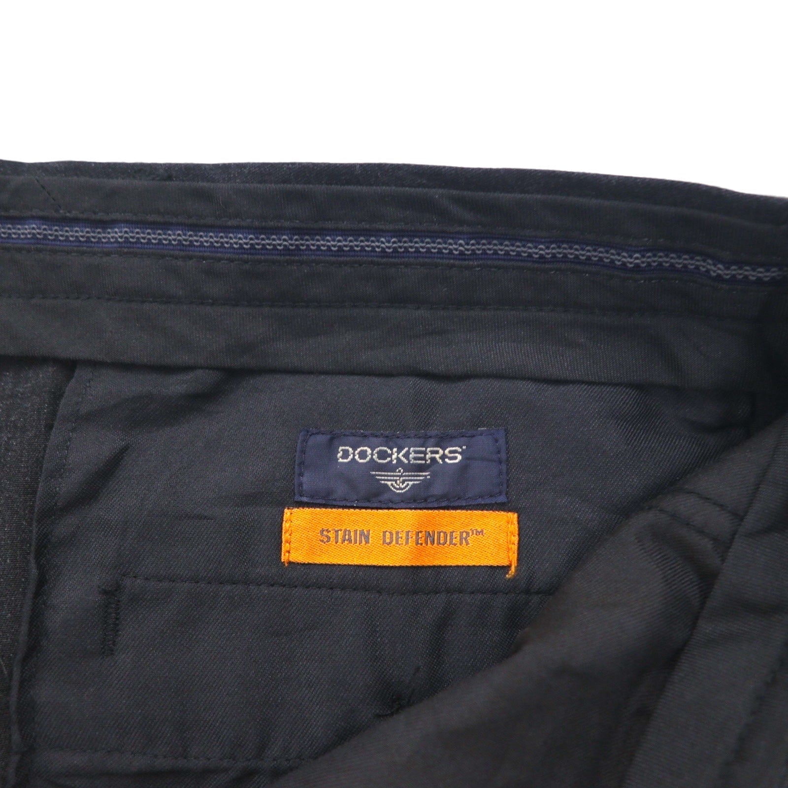 DOCKERS ( Levi's ) 00年代 STAIN DEFFENDER 2タック ワイド スラックスパンツ L グレー