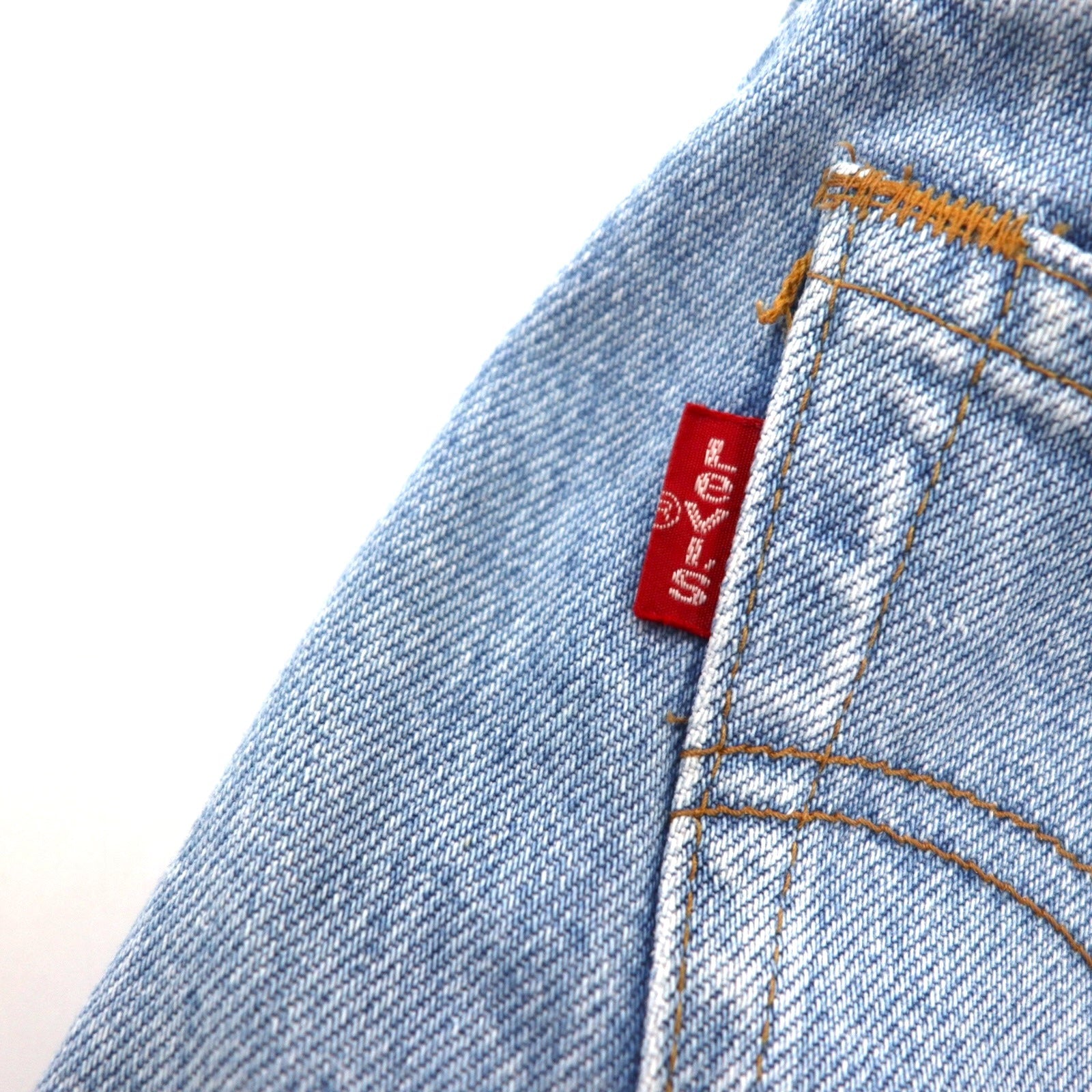 Levi's Jeans tapered anni '90 27 blu ghiaccio cotone W626-0217 Made in Japan