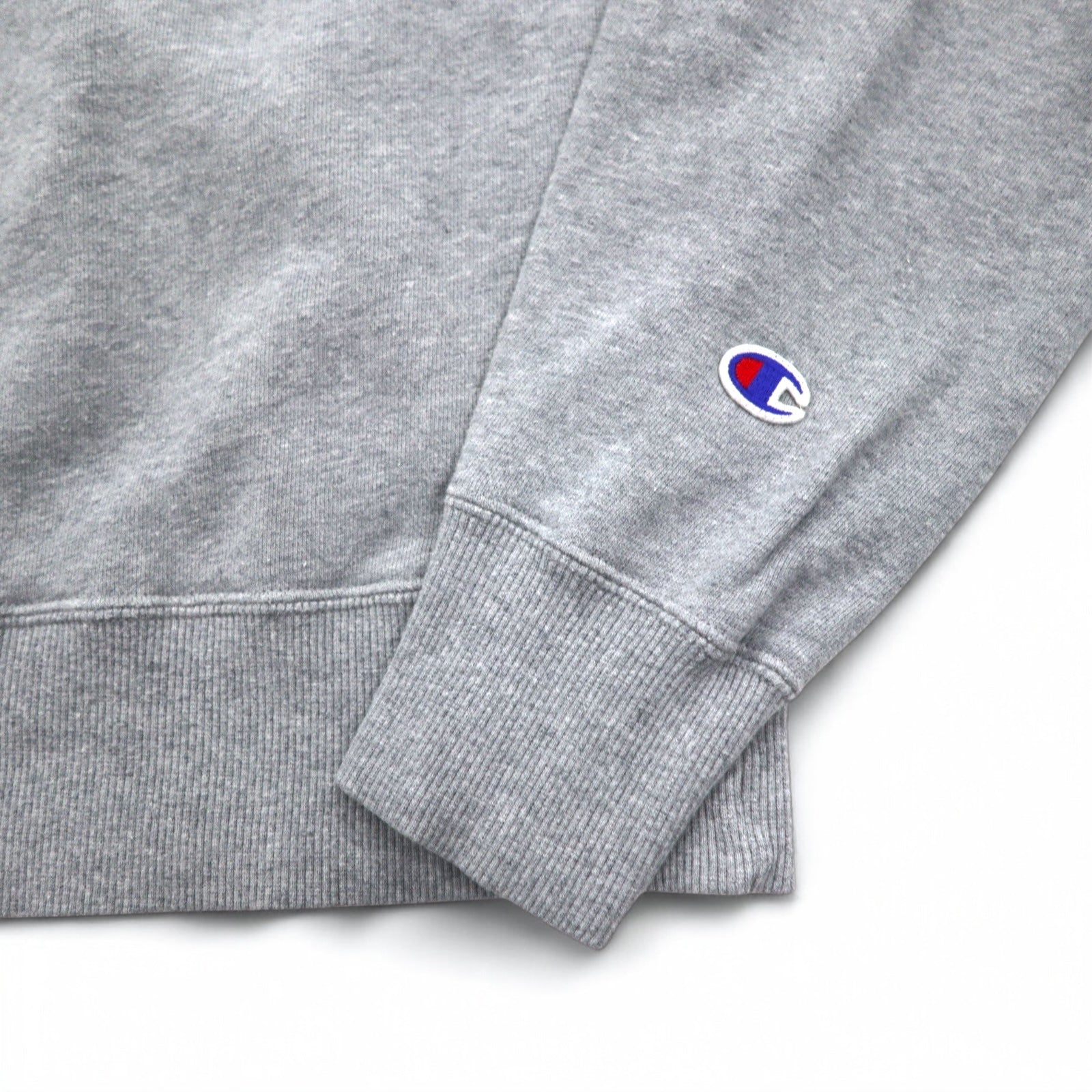 Champion Basic Crewneck Sweatshirt L Grigio Cotone Script Logo C3-H004