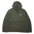 NIKE Half-Zip Hoodie Anorak XXL Kaki Cotone NSW Club Fleece Half-Zip Hoodie BV2699-380