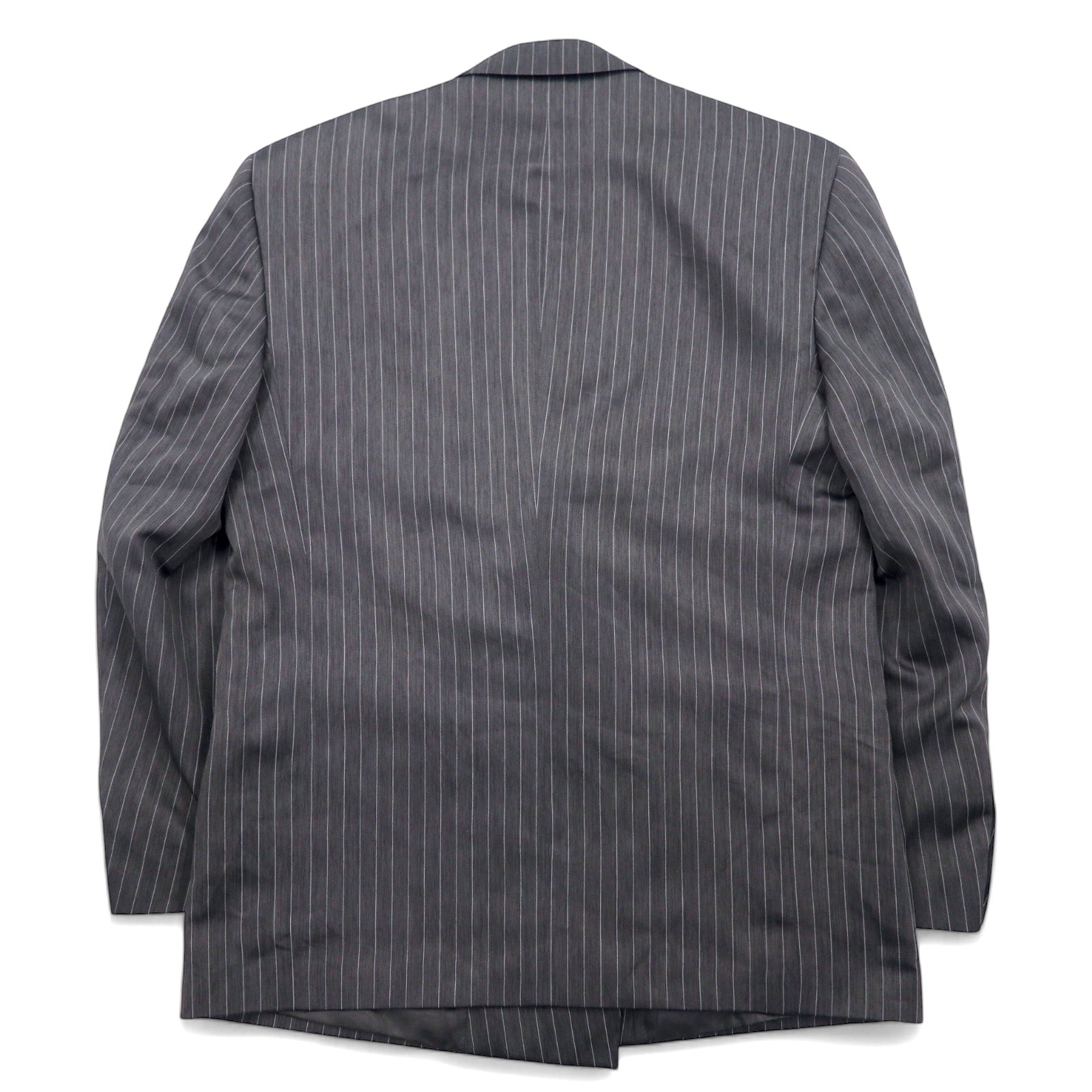 John Blair Blazer doppiopetto XL grigio a righe poliestere