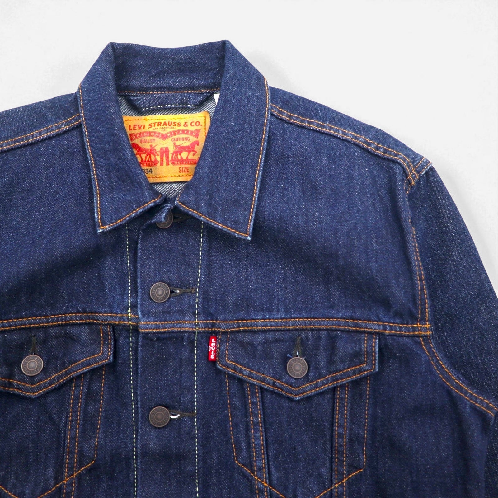 Levi's デニム トラッカージャケット 3rdタイプ Gジャン M インディゴ ブルー 72334-0134