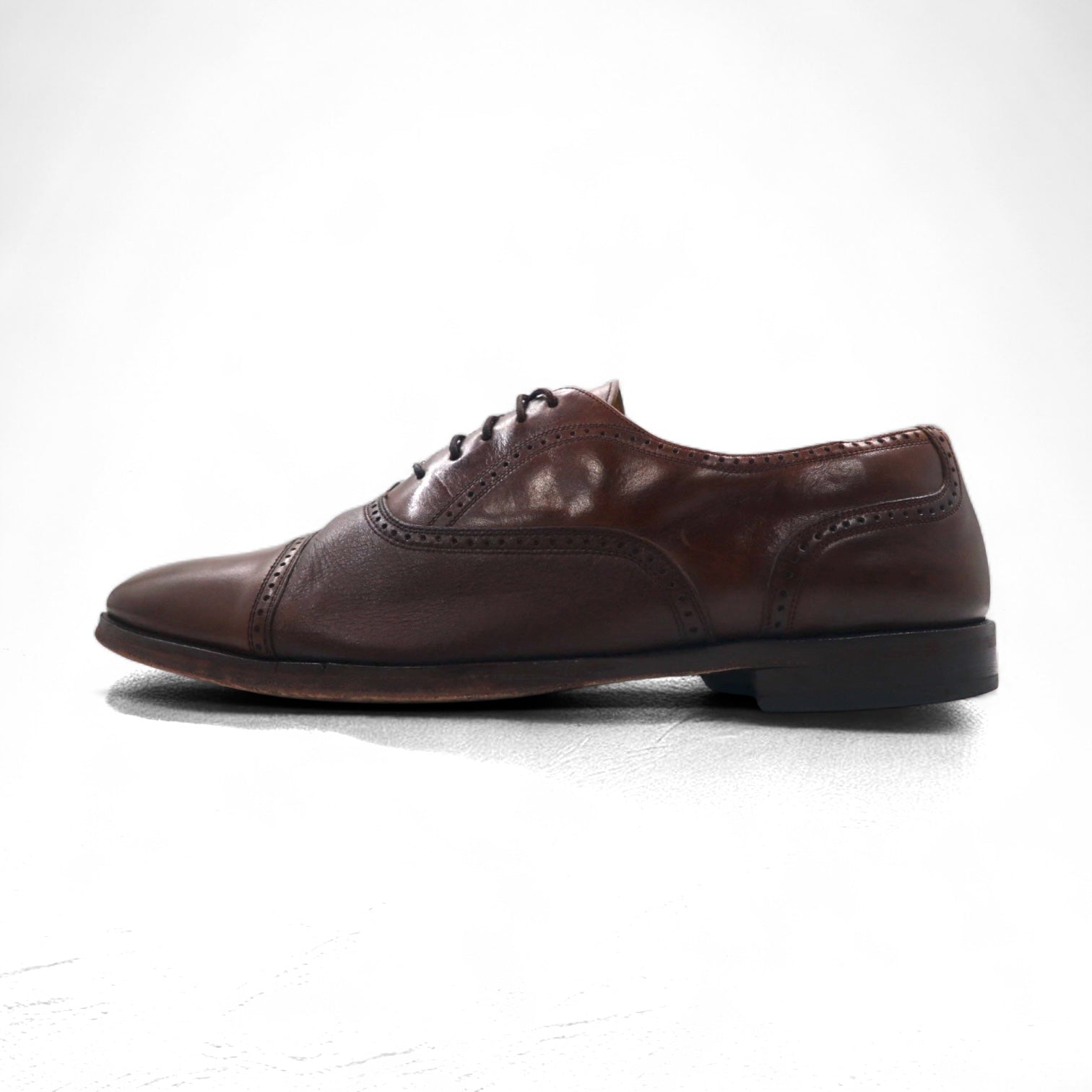 meylan scarpe eleganti con punta dritta prodotte in Spagna, 28.5cm, quarter brogue, medaglione FLORENCE