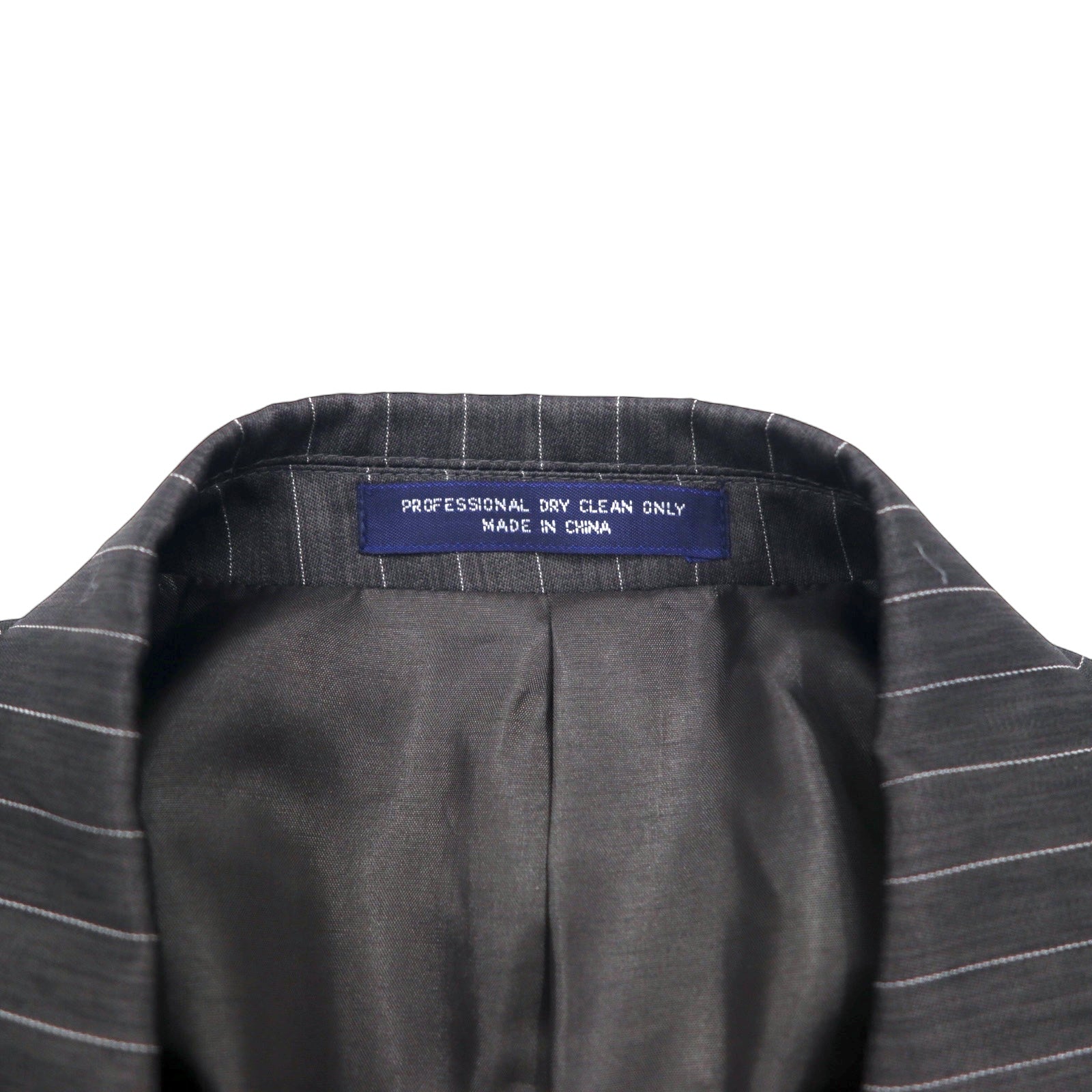 John Blair Blazer doppiopetto XL grigio a righe poliestere