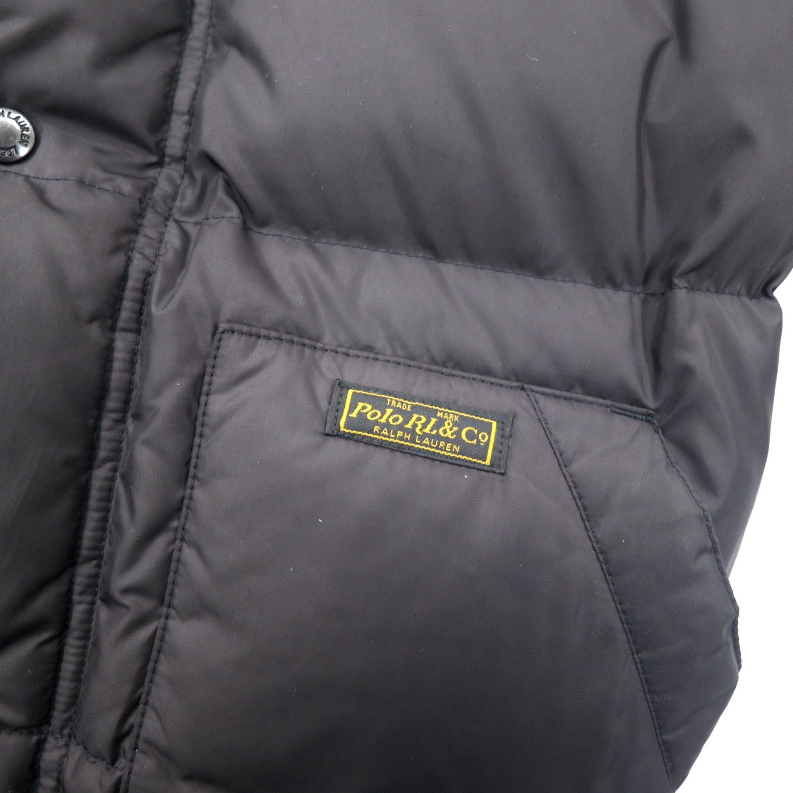 Polo Ralph Lauren Piumino 175/96A Nero Poliestere Cappuccio Rimovibile