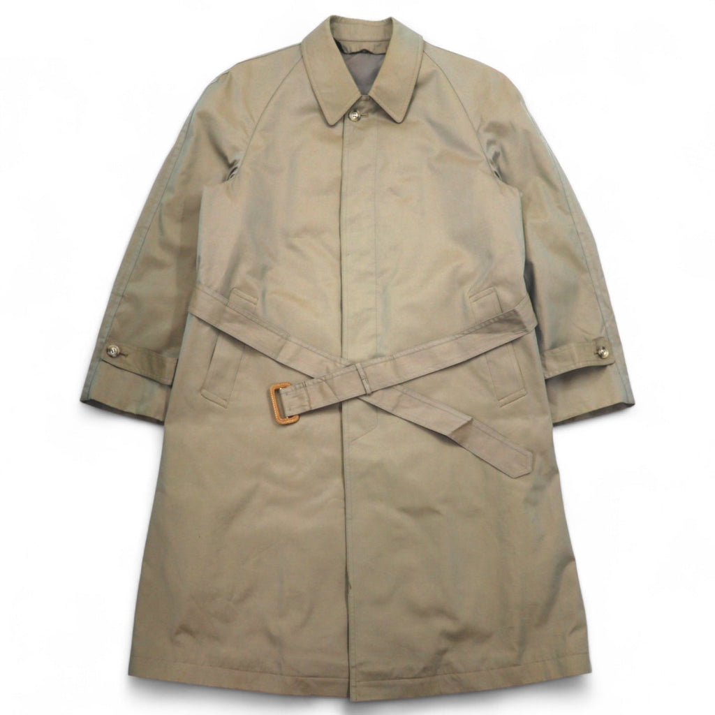 Christian Dior - Trench in cotone cerato, L, cachi iridescente, con cintura, abbottonatura nascosta, fodera rimovibile, Made in Japan.