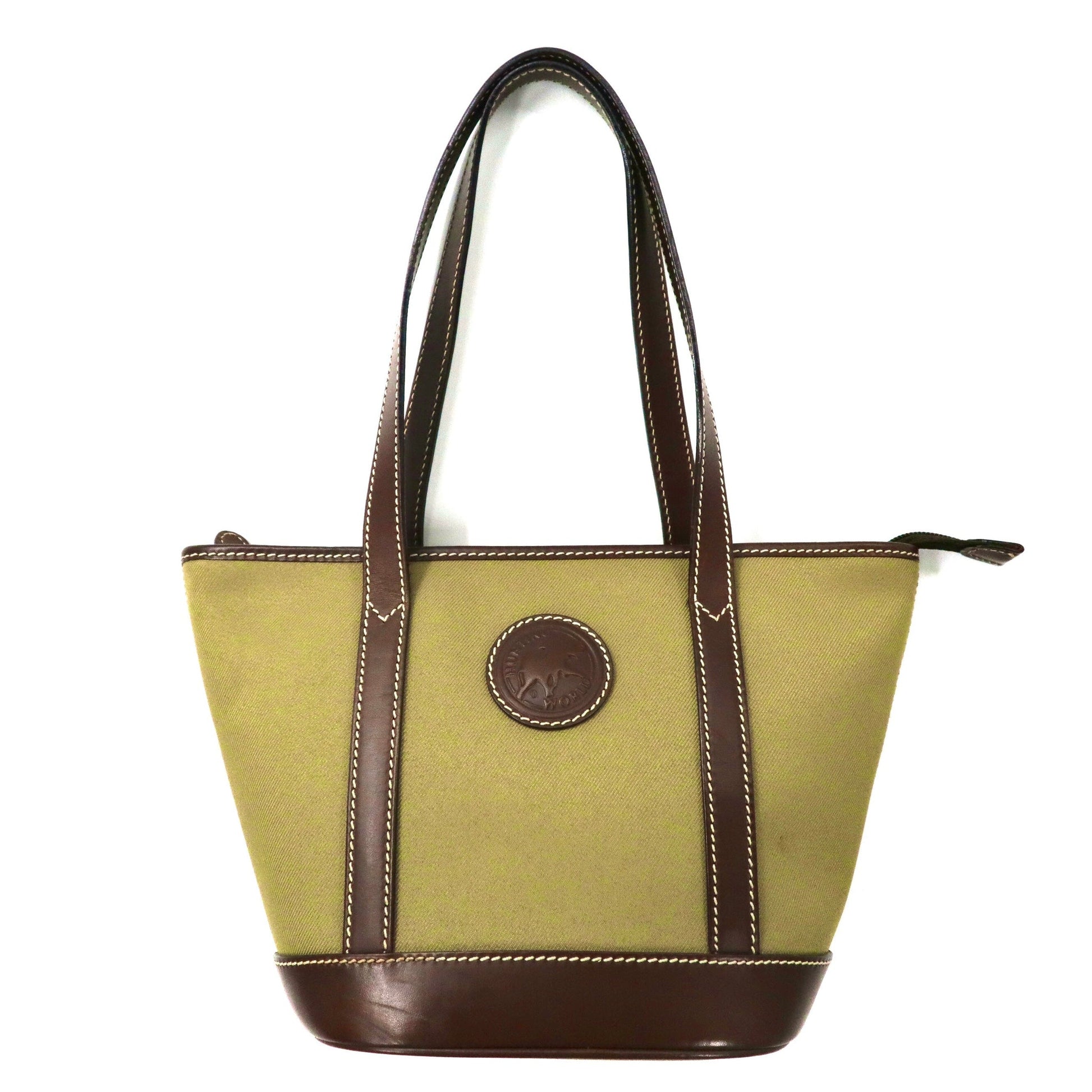 HUNTING WORLD Borsa tote beige in tela e pelle SAFARI TODAY E1558 Made in Italy