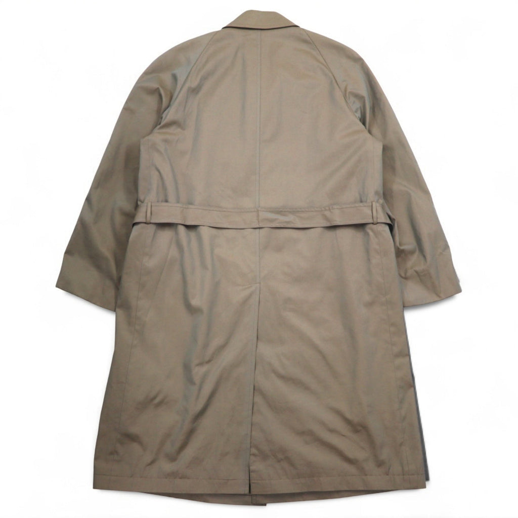 Christian Dior - Trench in cotone cerato, L, cachi iridescente, con cintura, abbottonatura nascosta, fodera rimovibile, Made in Japan.