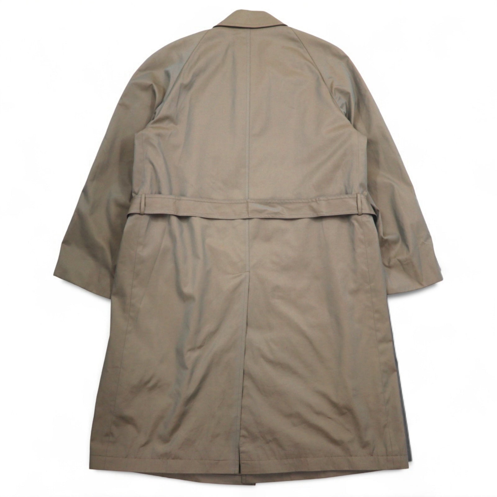 Christian Dior - Trench in cotone cerato, L, cachi iridescente, con cintura, abbottonatura nascosta, fodera rimovibile, Made in Japan.