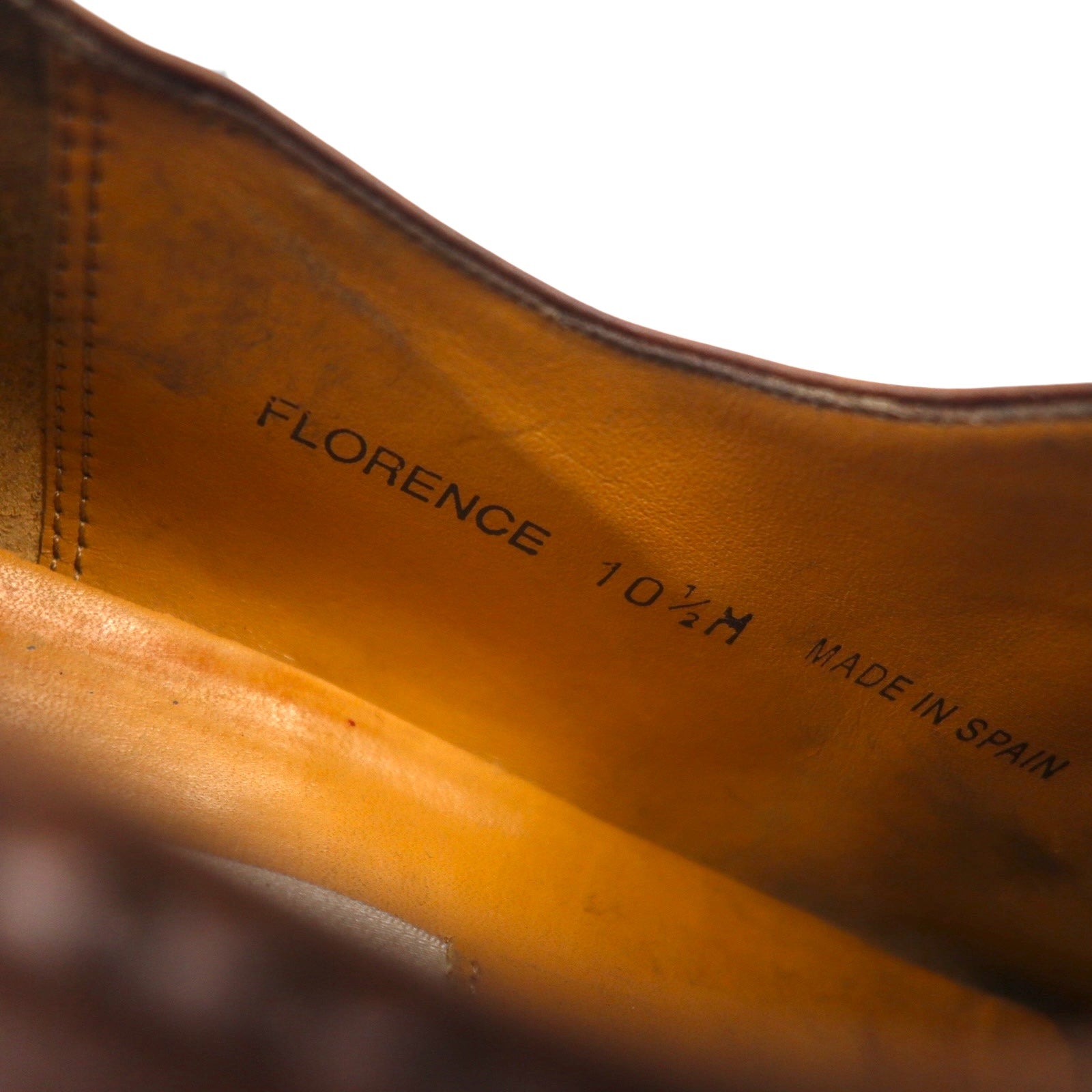 meylan scarpe eleganti con punta dritta prodotte in Spagna, 28.5cm, quarter brogue, medaglione FLORENCE