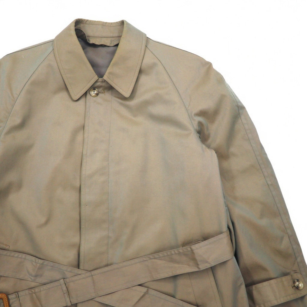 Christian Dior - Trench in cotone cerato, L, cachi iridescente, con cintura, abbottonatura nascosta, fodera rimovibile, Made in Japan.