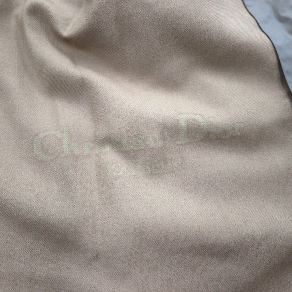 Christian Dior - Trench in cotone cerato, L, cachi iridescente, con cintura, abbottonatura nascosta, fodera rimovibile, Made in Japan.