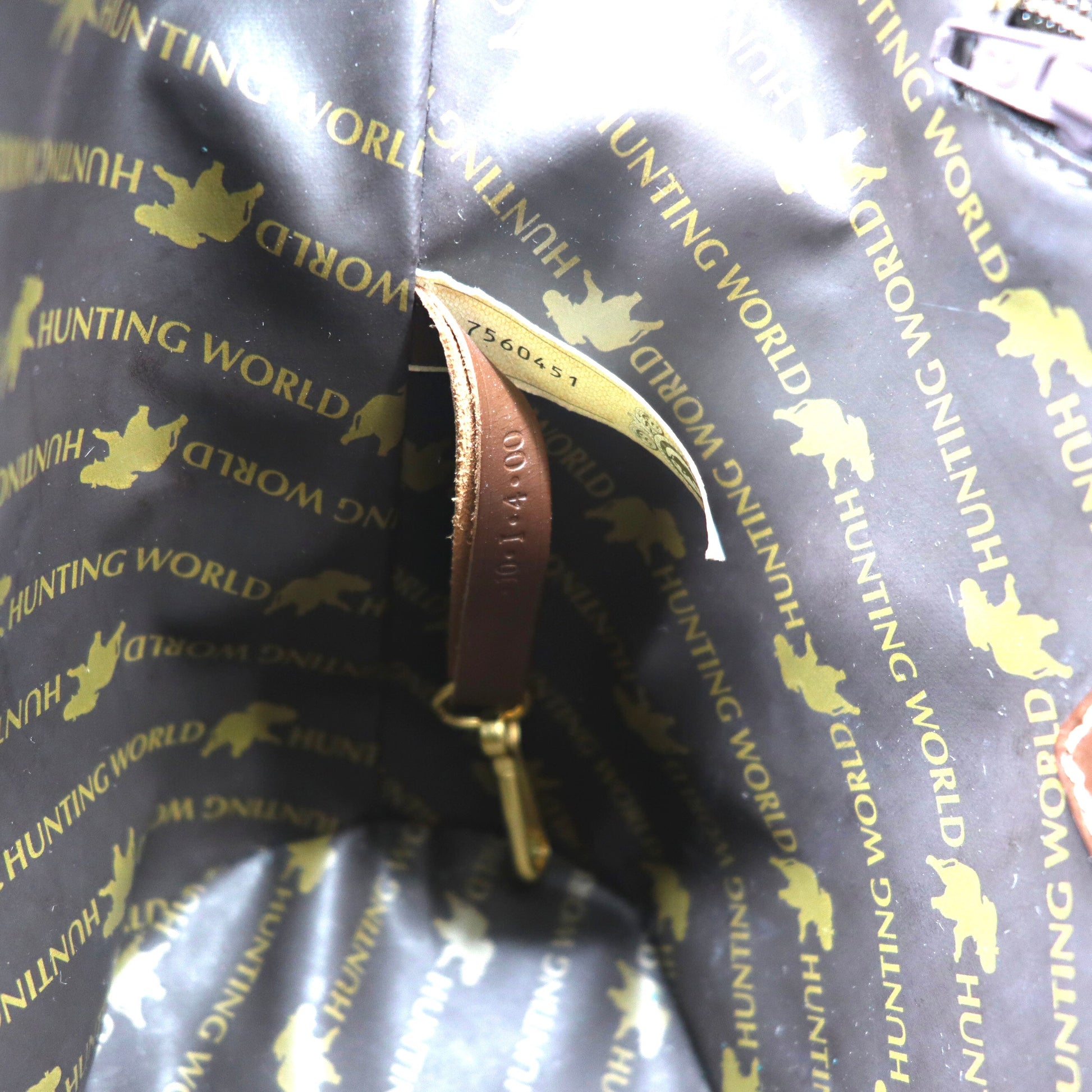 HUNTING WORLD Borsa tote beige in tela e pelle SAFARI TODAY E1558 Made in Italy