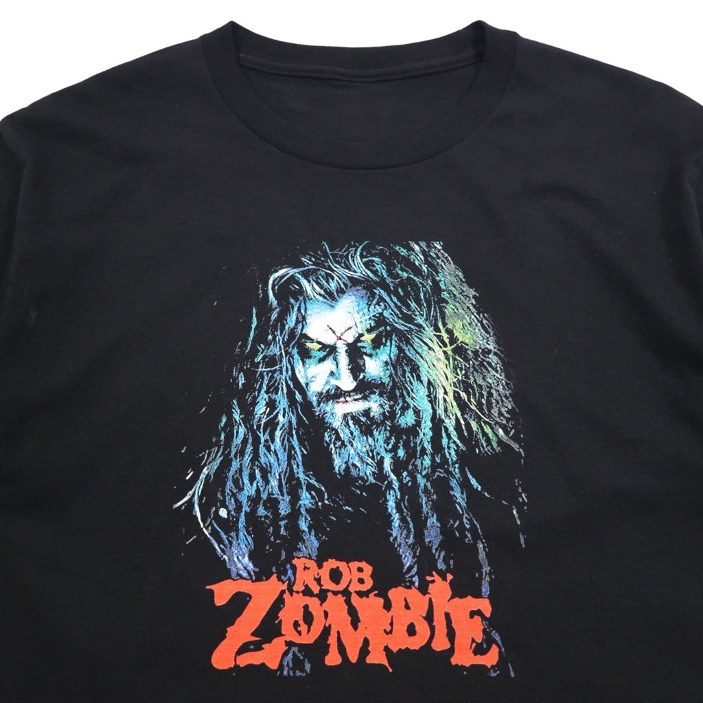 ROB ZOMBIE Rob Zombie Rock Band T-shirt L Nero Cotone