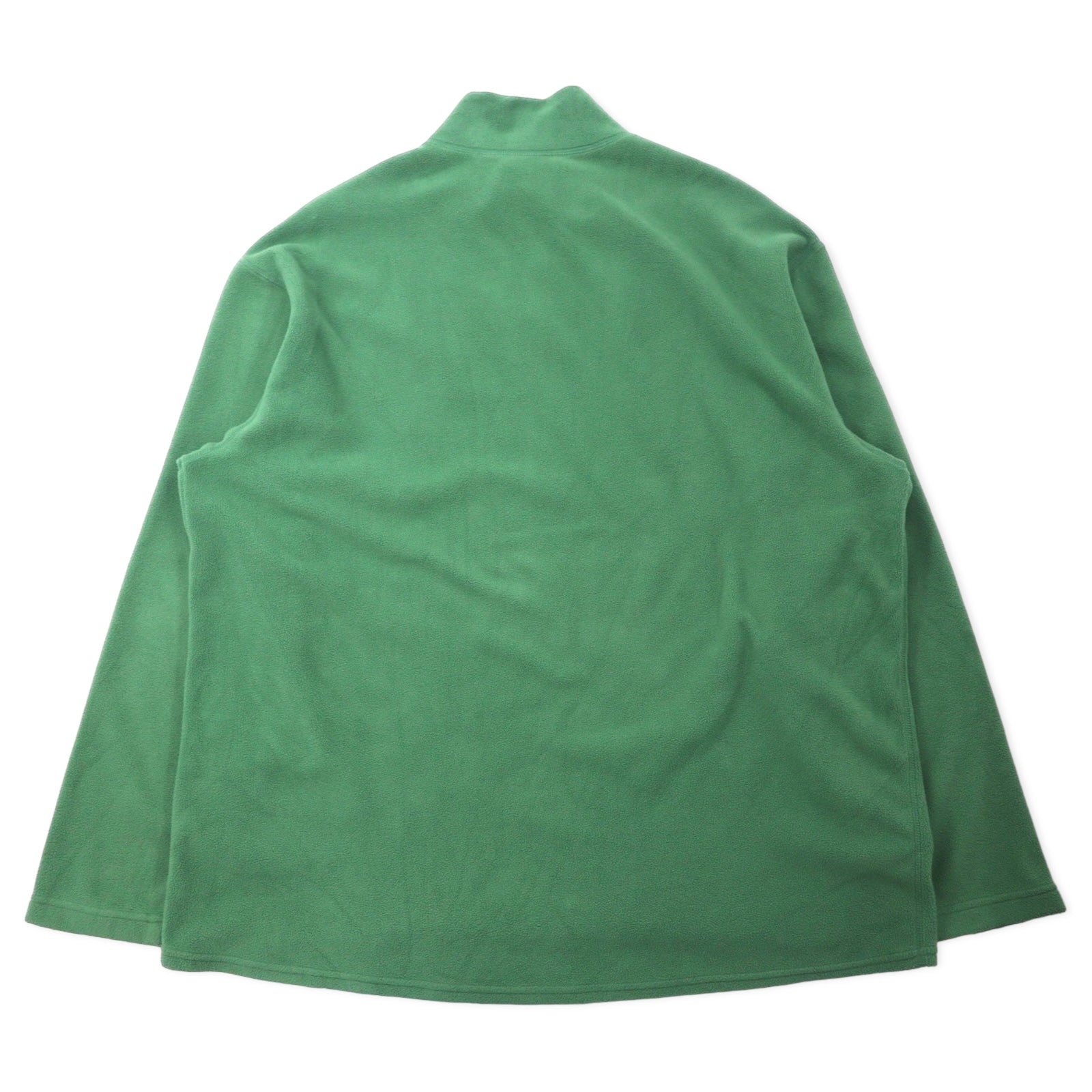 Felpa in pile EMS a mezza zip, taglia XL, colore verde, in poliestere, con logo ricamato, taglia abbondante