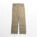 POLO RALPH LAUREN ストレート チノパンツ L ベージュ コットン TALONジップ レザーパッチ