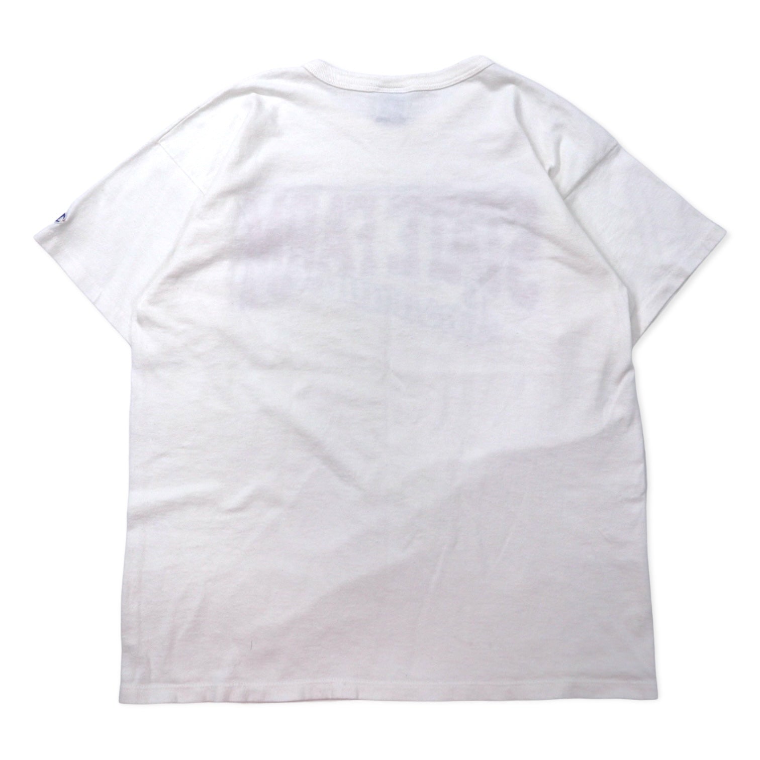 T-shirt Champion USA anni '80, stampa, XL, bianca, cotone, etichetta ricamata, STATE FARM